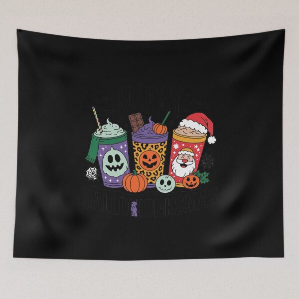 Item preview, Happy Hallothanksmas Halloween Pumkin Thanksgiving Christmas  designed and sold by RuthGAArt.