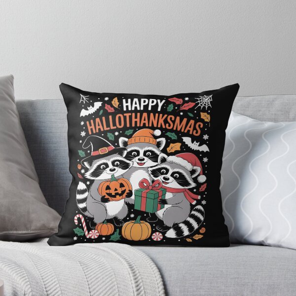Item preview, Happy Hallothanksmas Halloween Pumkin Thanksgiving Christmas1  designed and sold by RuthGAArt.