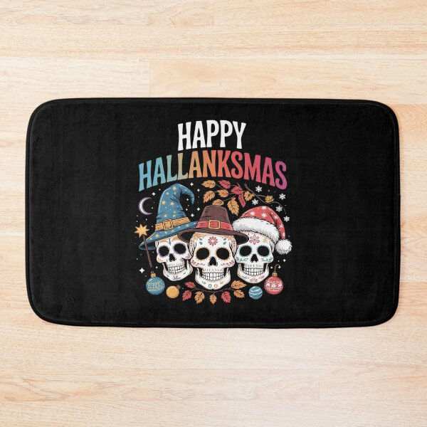 Item preview, Halloween Thanksgiving Xmas Happy Hallothanksmas Sugar Skull  designed and sold by RoyTill0Art.