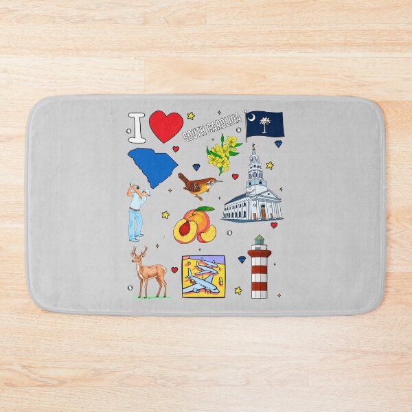Item preview, South Carolina State Pride - Iconic Landmarks & Symbols Pattern designed and sold by mashmosh.