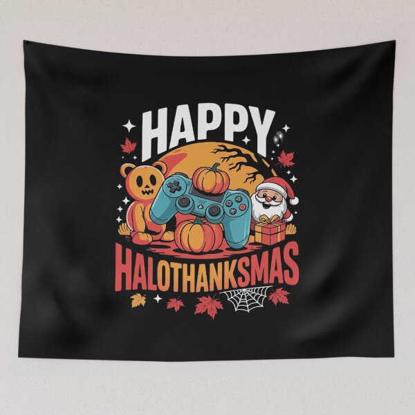 Item preview, Halloween Thanksgiving Xmas Happy HalloThanksMas Video Game  designed and sold by VerseFarm.