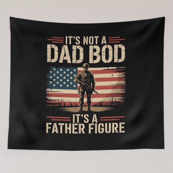 Item preview, It'S Not A Dad Bod It'S A Father Figure Men 4Th Of July designed and sold by RayhendersonArt.