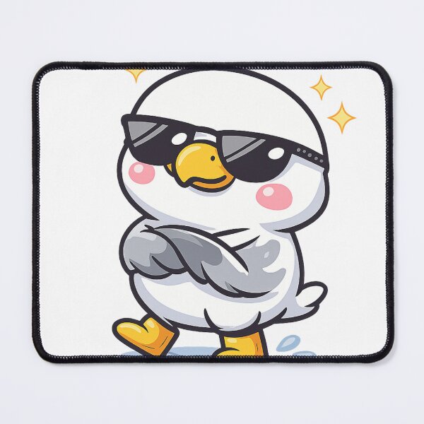 Item preview, Cool seagull with sunglasses – Funny cartoon coastal motif designed and sold by Fies-und-Fein.