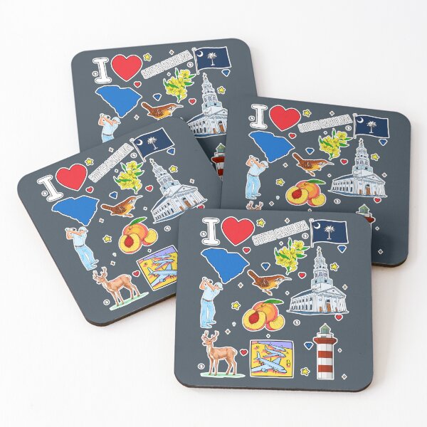 Item preview, South Carolina Pride, Iconic State Symbols & Landmarks Sticker Pack designed and sold by mashmosh.