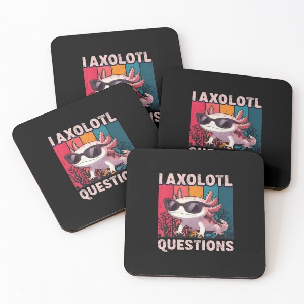 Item preview, I Axolotl Questions — Retro Sunset Sunglasses Axolotl Illustration designed and sold by Colorful-Garden.