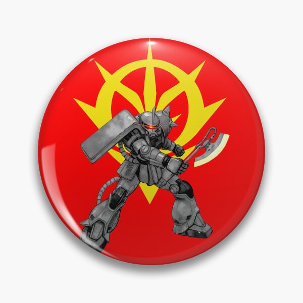 Item preview, black white ZAKU char aznable GUNDAM RED COMET vector art designed and sold by sabartgunpla.
