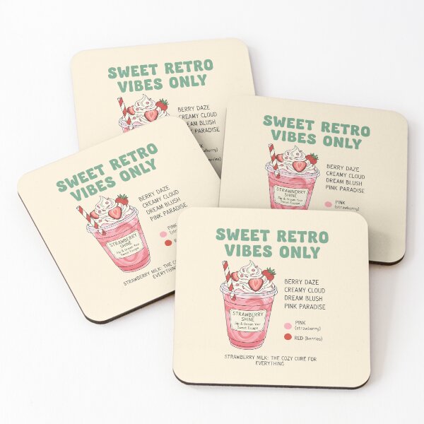 Item preview, Sweet Retro Strawberry Milk | Cozy Creamy Cloud Pink Paradise Vinyl Gift designed and sold by cozy corner co. .