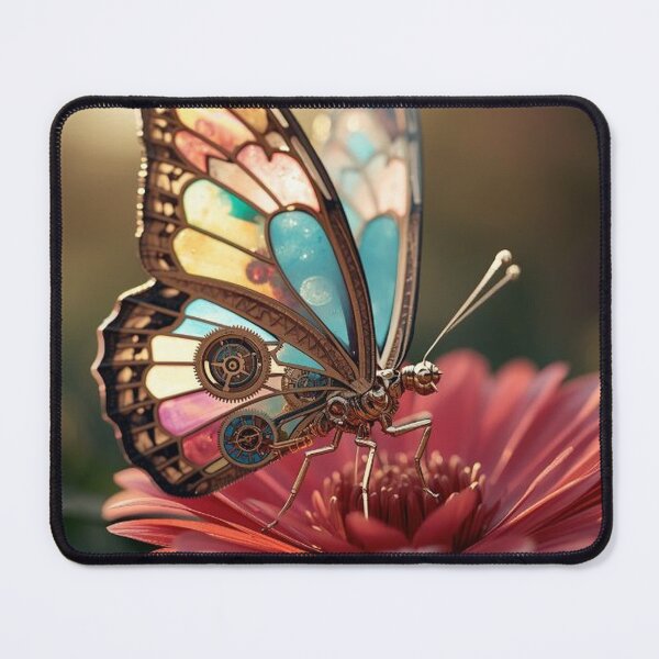 Item preview, Clockwork Butterfly with Intricate Glass Design designed and sold by Wonderful Designs.