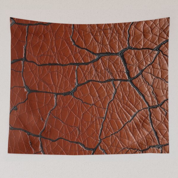 Item preview, Aged Cracked Terracotta Leather Texture designed and sold by SolaoLab.
