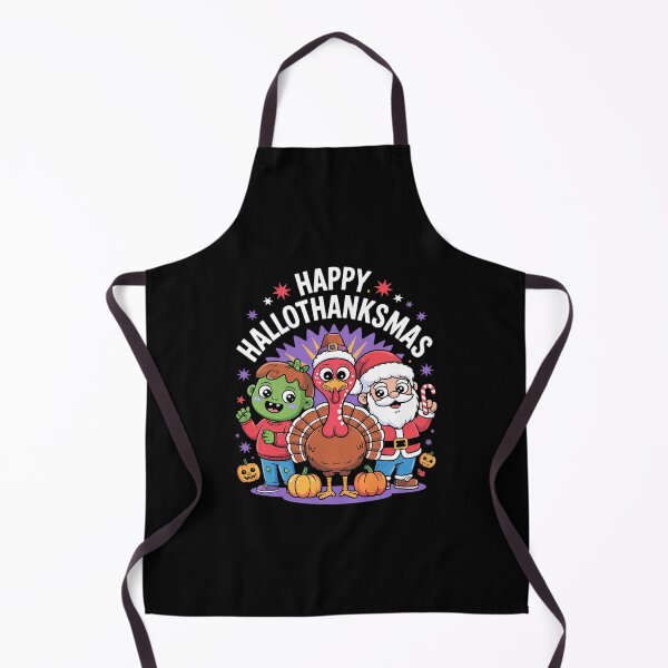 Item preview, Happy Hallothanksmas Halloween Thanksgiving Christmas 12  designed and sold by RsFilsingerArt.