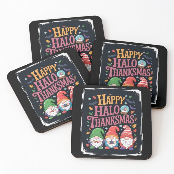 Item preview, Happy HalloThankMas Gnome Halloween Christmas Thanksgiving  designed and sold by VerseFarm.