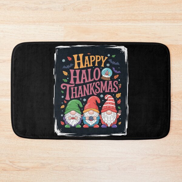 Item preview, Happy HalloThankMas Gnome Halloween Christmas Thanksgiving  designed and sold by VerseFarm.