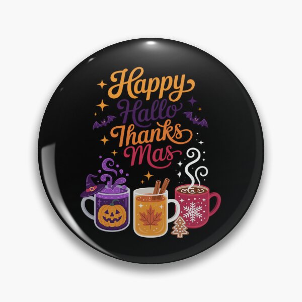 Item preview, Happy Hallothanksmas Halloween Thanksgiving Christmas 13  designed and sold by RsFilsingerArt.