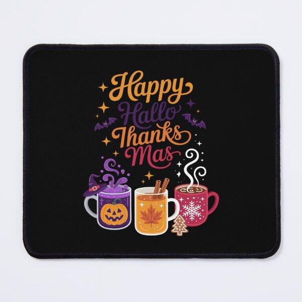Item preview, Happy Hallothanksmas Halloween Thanksgiving Christmas 13 designed and sold by RsFilsingerArt.