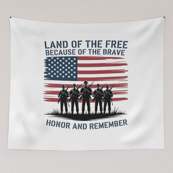 Item preview, Memorial Day Usa Flag Remember Honor designed and sold by RayhendersonArt.