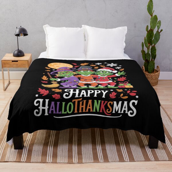 Item preview, Happy hallothanksmas cactus halloween thanksgiving christma designed and sold by VerseFarm.