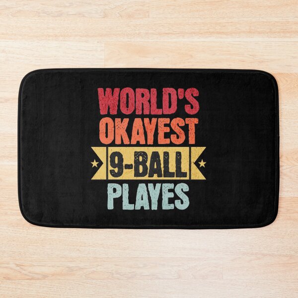Item preview, World’s Okayest 9-Ball Player – Funny Retro Billiards designed and sold by dudelinart.
