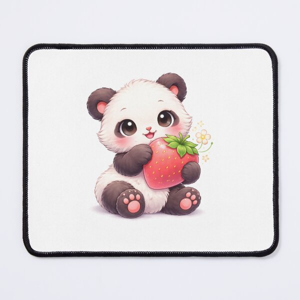 Item preview, Kawaii Strawberry Panda – Cute Fruit Friend designed and sold by kimkosovo.