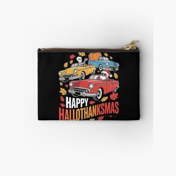 Item preview, Happy Hallothanksmas Car Halloween Thanksgiving Christmas  designed and sold by VerseFarm.