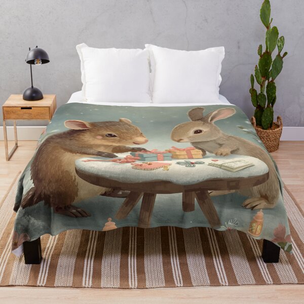 Item preview, Valentine’s Armadillo & Rabbit Couple • Whimsical Garden Heart Prep Art designed and sold by WildlifeWhimsy.