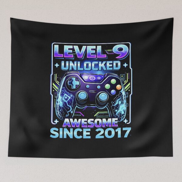 Item preview, Level 9 Unlocked Gamer 9th Birthday Controller Design For Boys Kids designed and sold by ArmyAbodo.