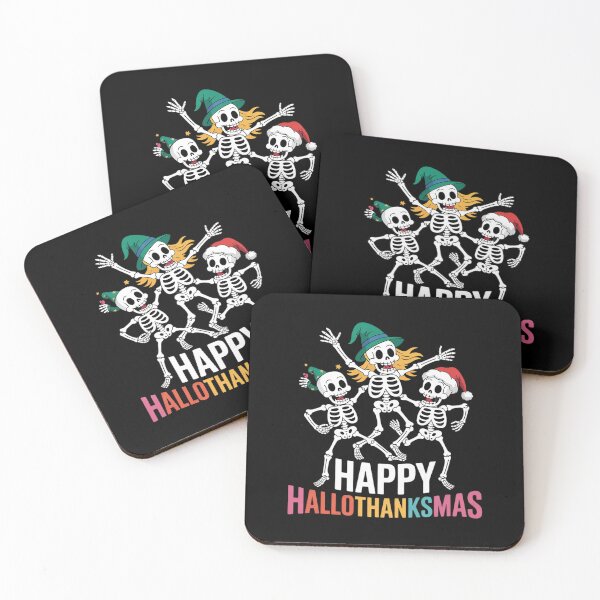 Item preview, Happy HalloThanksMas Halloween Thanksgiving Christmas Coffee  designed and sold by RsFilsingerArt.