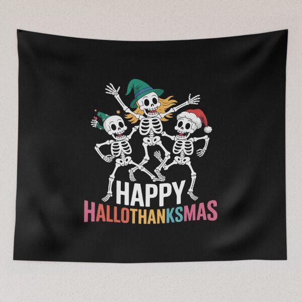 Item preview, Happy HalloThanksMas Halloween Thanksgiving Christmas Coffee  designed and sold by RsFilsingerArt.