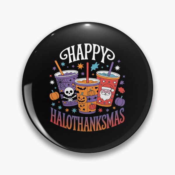 Item preview, Happy Hallothanksmas Halloween Thanksgiving Christmas  designed and sold by RsFilsingerArt.