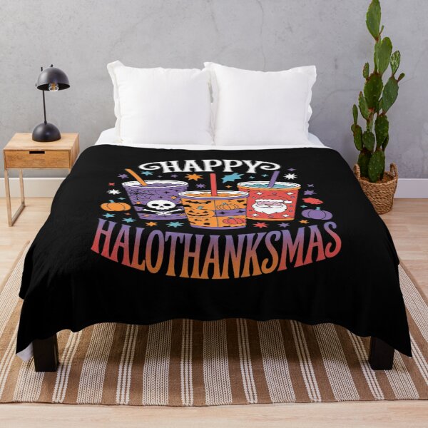 Item preview, Happy Hallothanksmas Halloween Thanksgiving Christmas designed and sold by RsFilsingerArt.