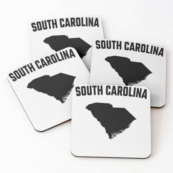 Item preview, South Carolina State Silhouette - Classic Black & White Vintage Style designed and sold by mashmosh.