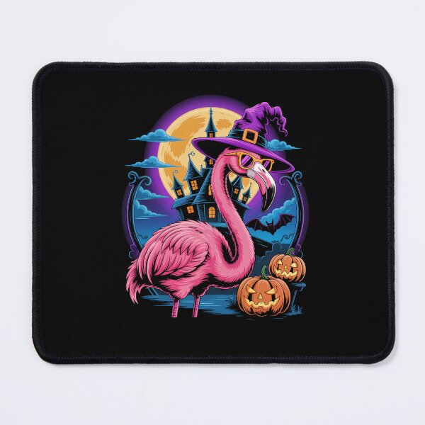Item preview, Halloween Flamingo Pumpkin Trick Or Treat designed and sold by StephenDDArt.
