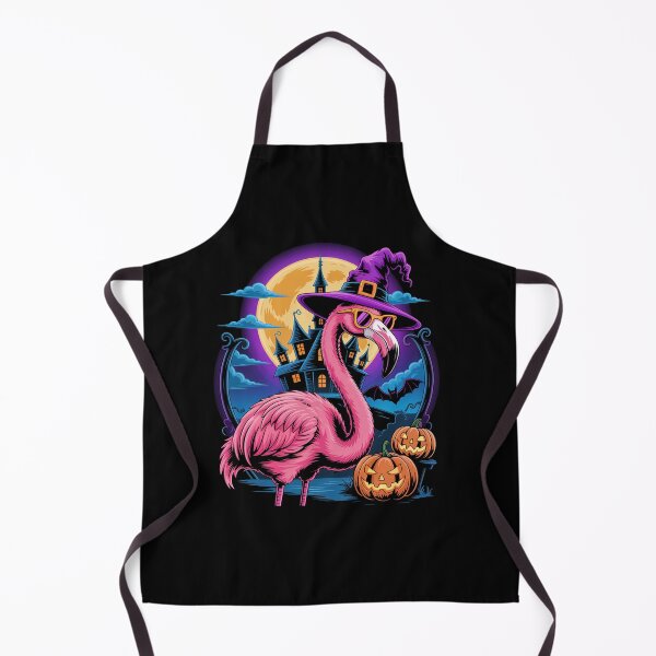 Item preview, Halloween Flamingo Pumpkin Trick Or Treat designed and sold by StephenDDArt.