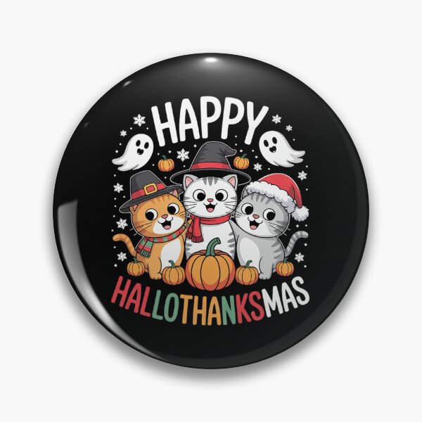 Item preview, Happy Hallothanksmas Halloween Thanksgiving Christmas Day 1  designed and sold by RsFilsingerArt.