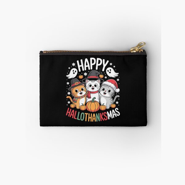 Item preview, Happy Hallothanksmas Halloween Thanksgiving Christmas Day 1  designed and sold by RsFilsingerArt.