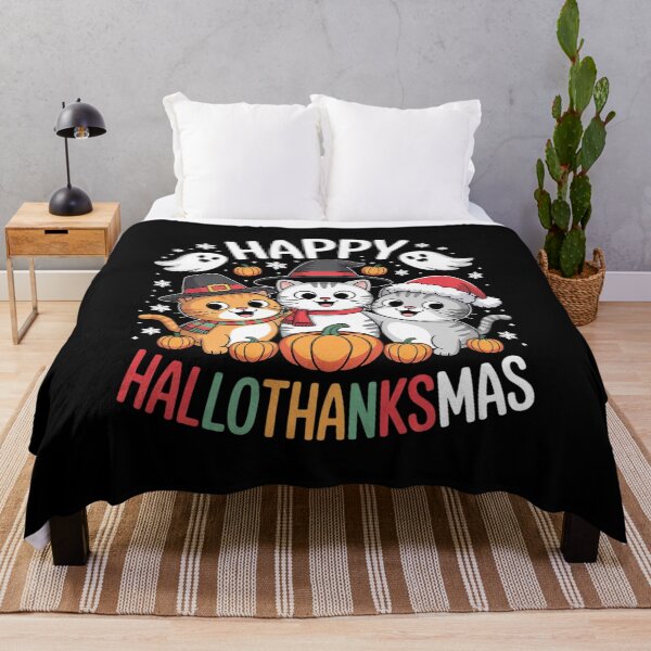 Item preview, Happy Hallothanksmas Halloween Thanksgiving Christmas Day 1 designed and sold by RsFilsingerArt.
