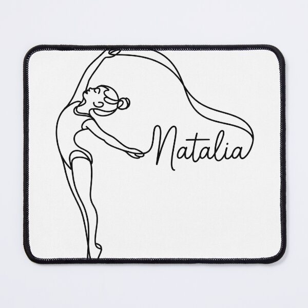 Item preview, Natalia Rhythmic  Gimnastics minimal Line Art Spiral T-Shirt designed and sold by Viktorio Art Shop.
