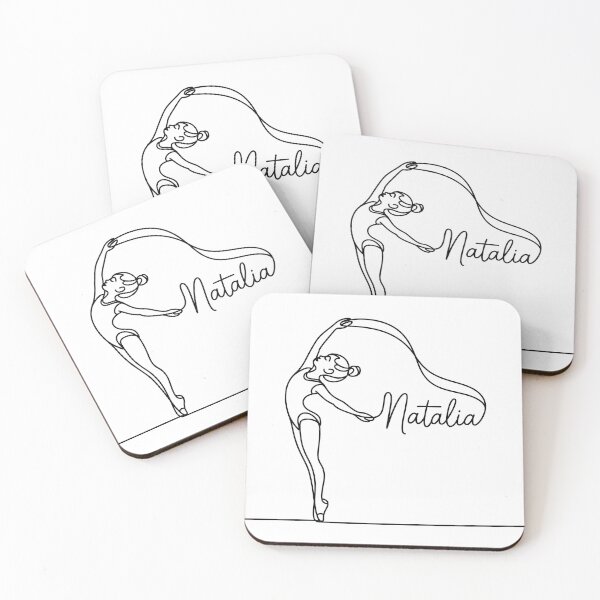 Item preview, Natalia Rhythmic  Gimnastics minimal Line Art Spiral T-Shirt designed and sold by Viktorio Art Shop.