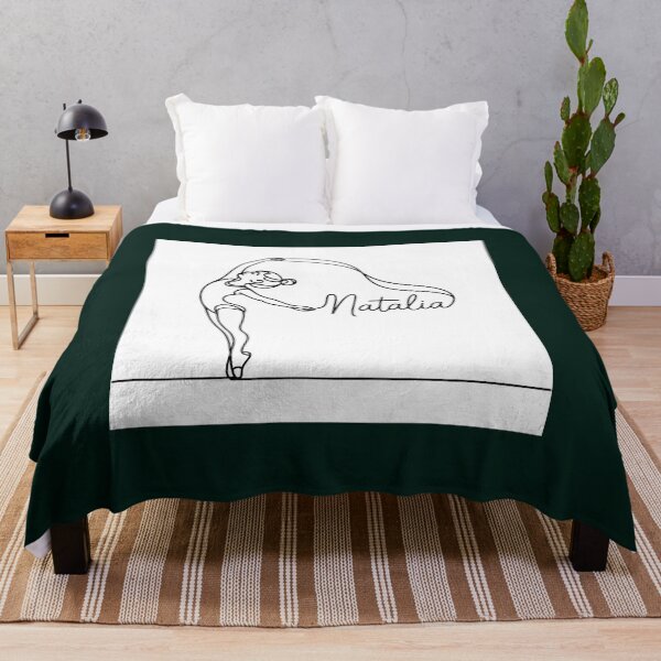 Item preview, Natalia Rhythmic Gimnastics minimal Line Art Spiral T-Shirt designed and sold by Viktorio Art Shop.