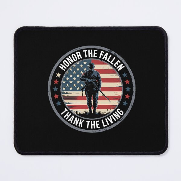Item preview, Honor The Fallen Thank The Living Memorial Day Veteran Flag designed and sold by StephenDDArt.