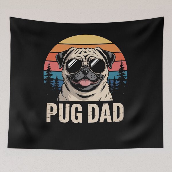 Item preview, Pug Dad Dog Lovers Father'S Day designed and sold by RayhendersonArt.