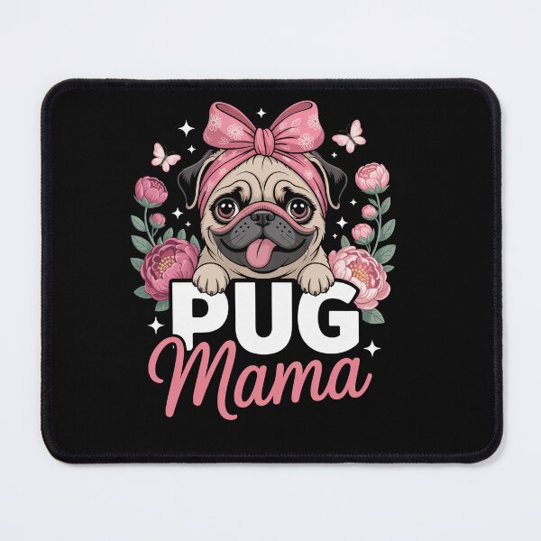 Item preview, Pug Mama Flower Dog Lover Mother'S Day designed and sold by RayhendersonArt.