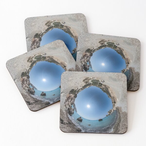 Item preview, Aphrodite’s Rock Cyprus – 360° panoramic beach photo designed and sold by buy360.world.