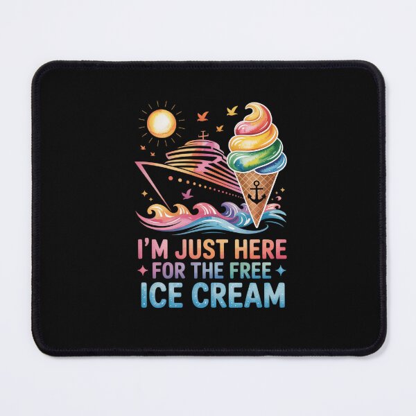 Item preview, I'M Just Here For The Free Ice Cream Family Cruise designed and sold by StephenDDArt.