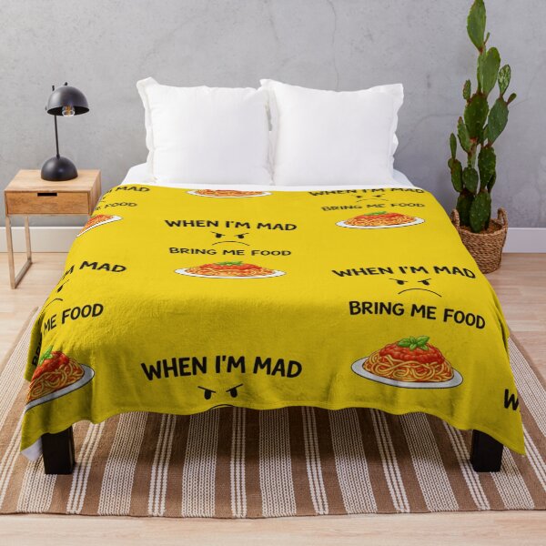 Item preview, When I’m Mad Bring Me Food – Spaghetti designed and sold by JOANNASKAH.