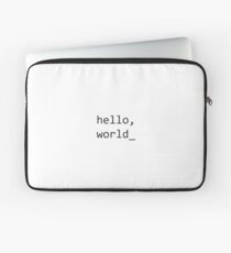 Hello World Font Laptop Sleeve