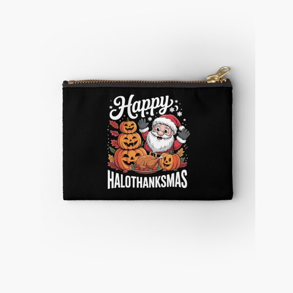 Item preview, Happy Hallothanksmas Halloween Thanksgiving Christmas Day Long  designed and sold by RsFilsingerArt.