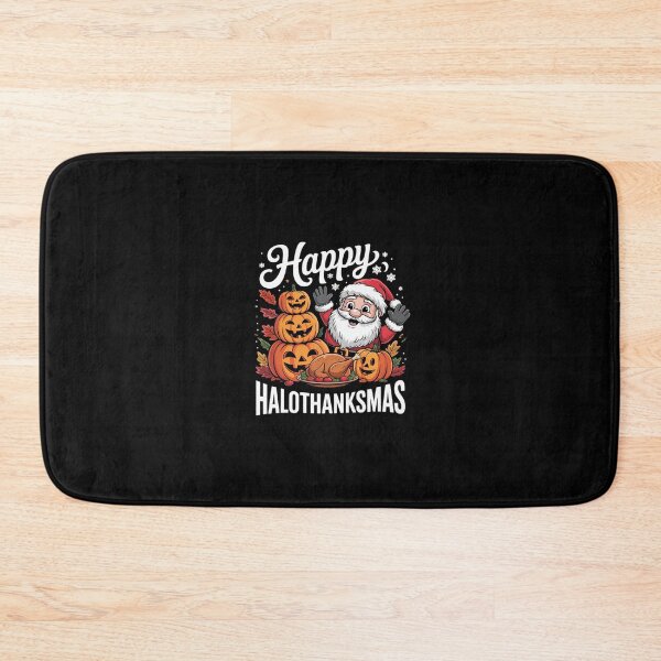 Item preview, Happy Hallothanksmas Halloween Thanksgiving Christmas Day Long  designed and sold by RsFilsingerArt.