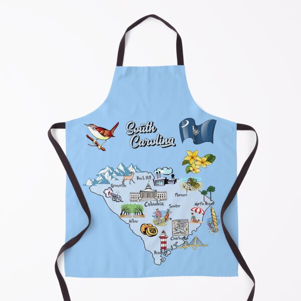 Item preview, South Carolina State Pride - Illustrated Map & Icons designed and sold by mashmosh.