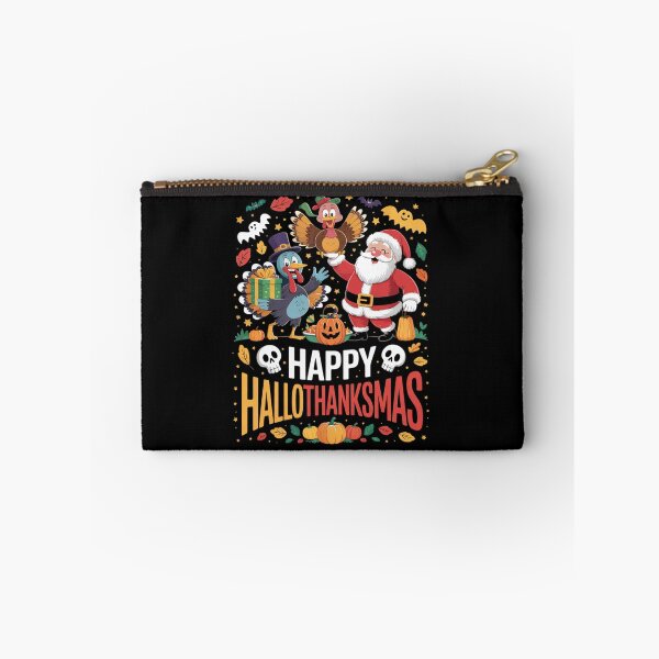 Item preview, Happy Hallothanksmas Halloween Thanksgiving Christmas Day2  designed and sold by RsFilsingerArt.