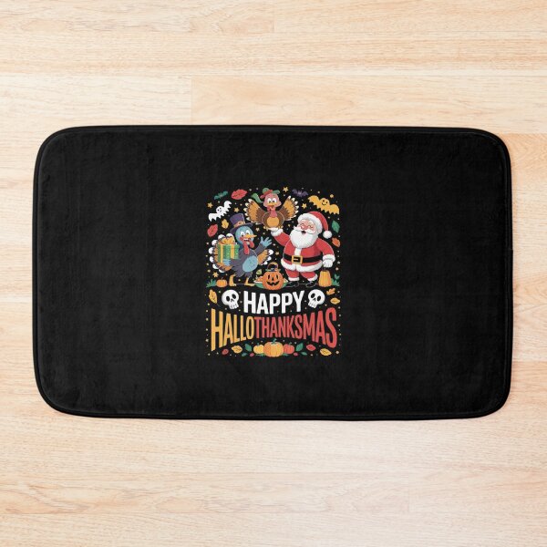 Item preview, Happy Hallothanksmas Halloween Thanksgiving Christmas Day2  designed and sold by RsFilsingerArt.